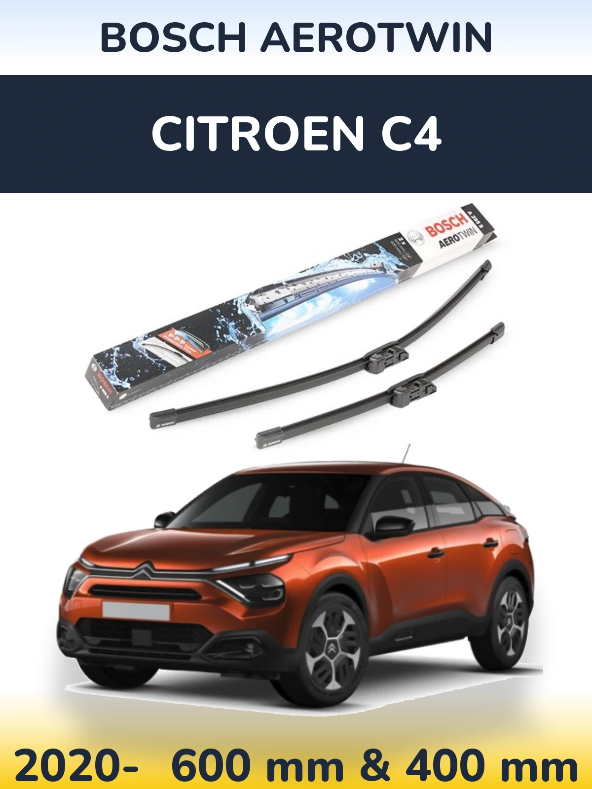Torkarblad BOSCH AeroTwin för Citroen C4