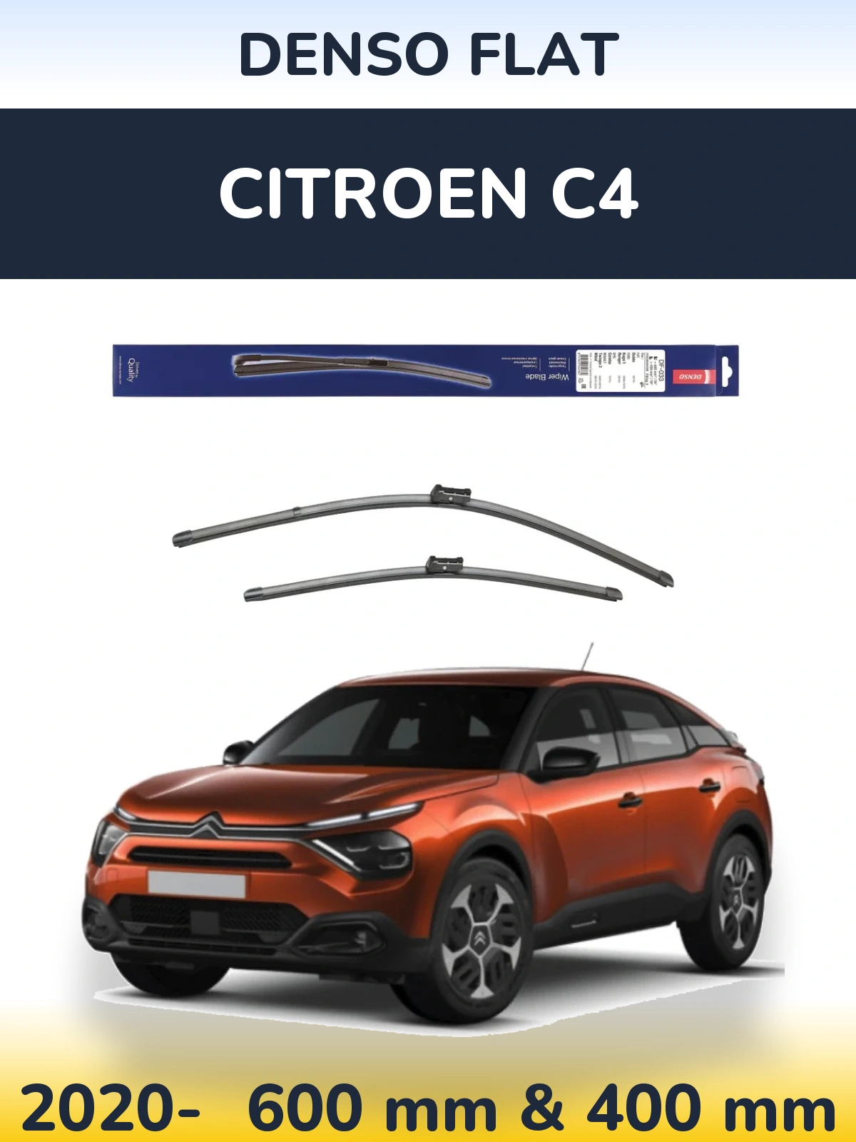 Torkarblad Denso Flat för Citroen C4