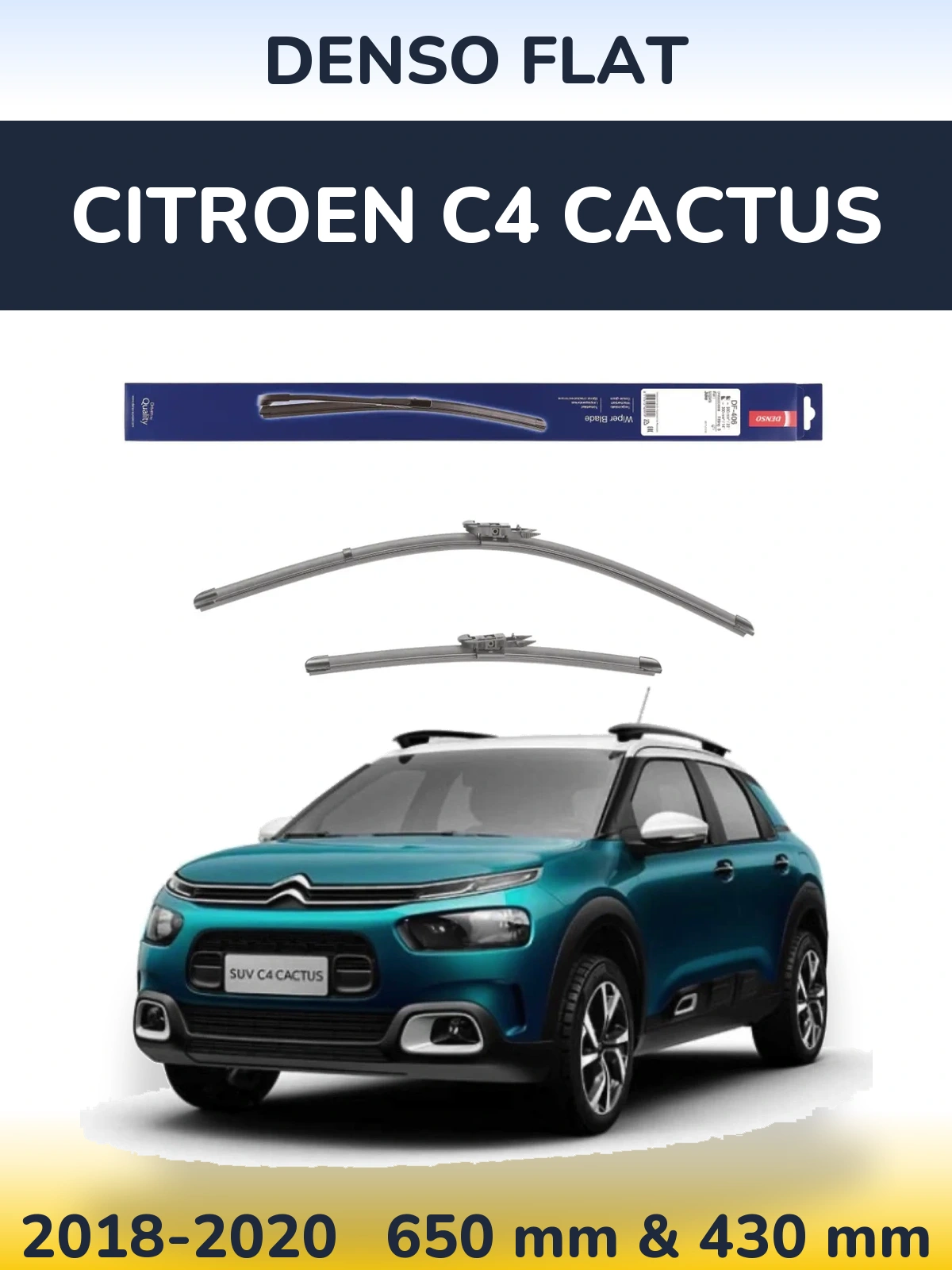 Torkarblad Denso Flat för Citroen C4 Cactus