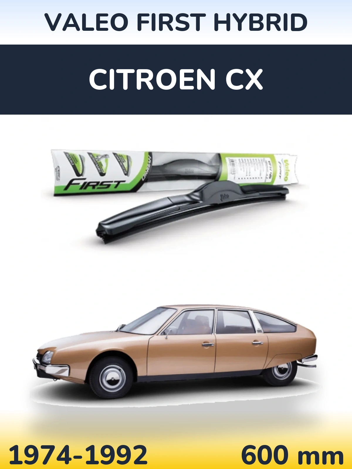Torkarblad Valeo First Hybrid för Citroen CX