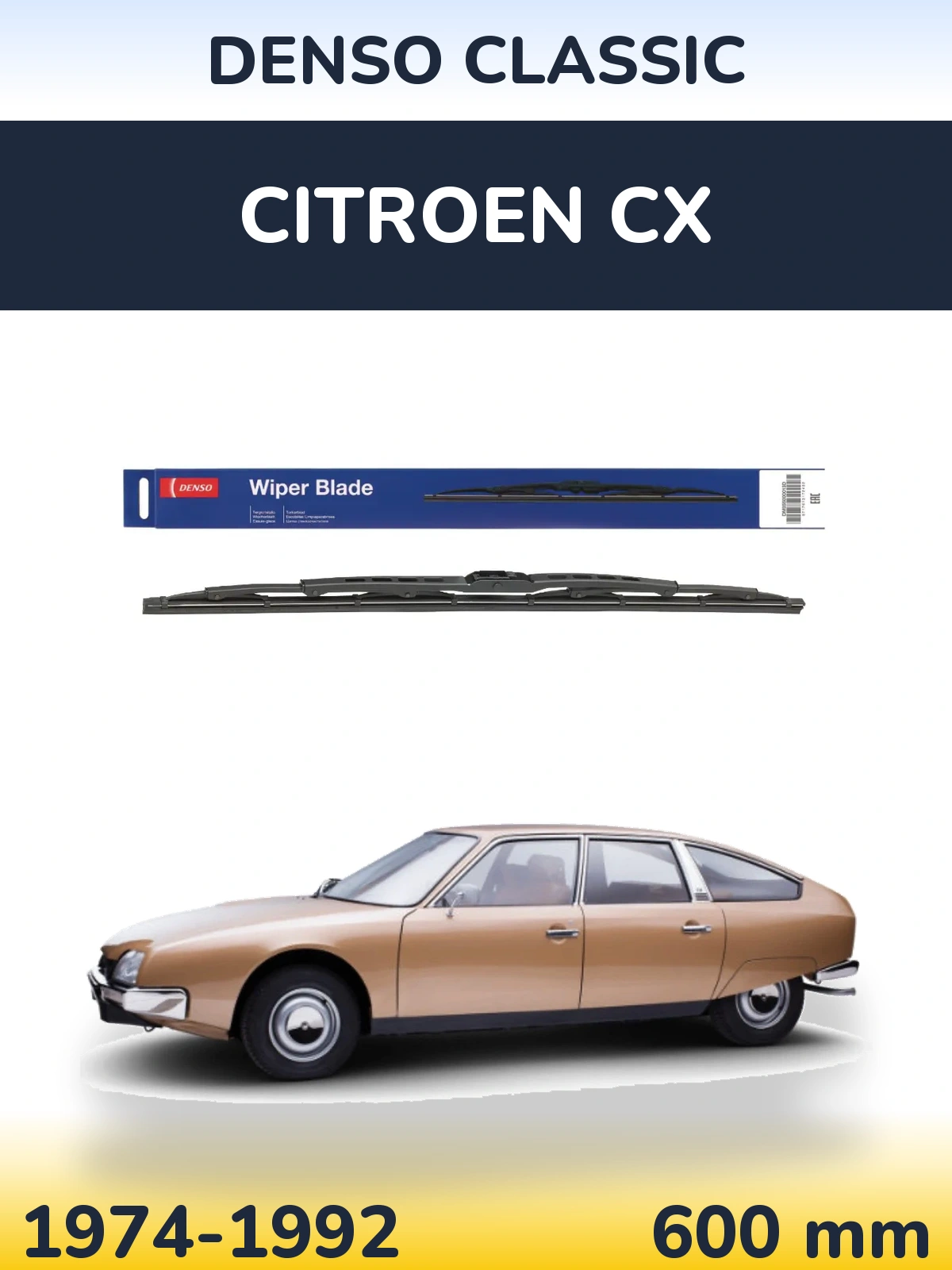 Torkarblad Denso Classic för Citroen CX