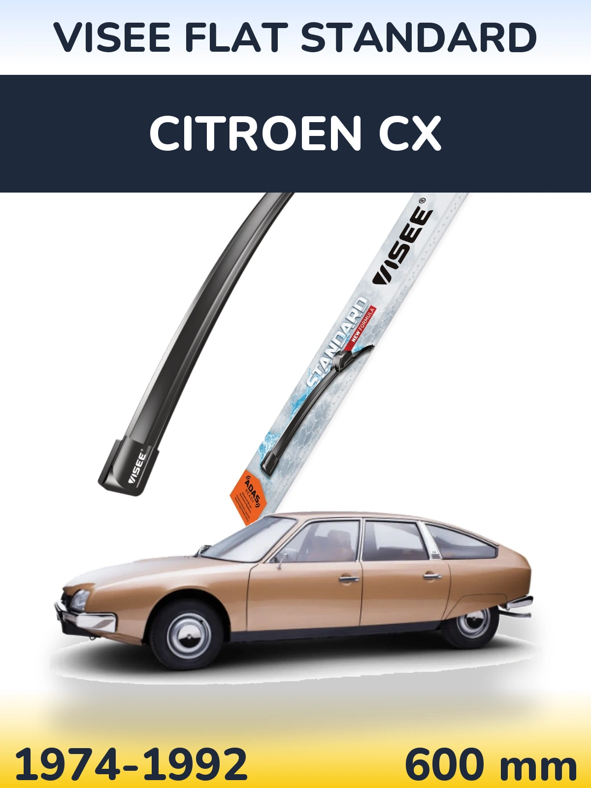 Torkarblad VISEE FLAT STANDARD för Citroen CX