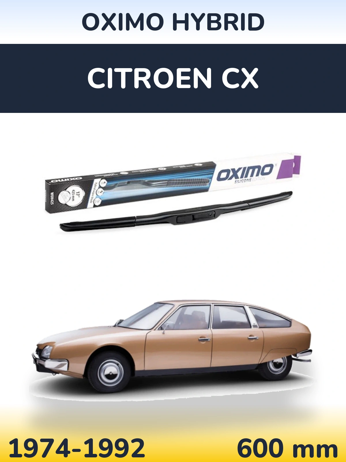 Torkarblad Oximo Hybrid för Citroen CX