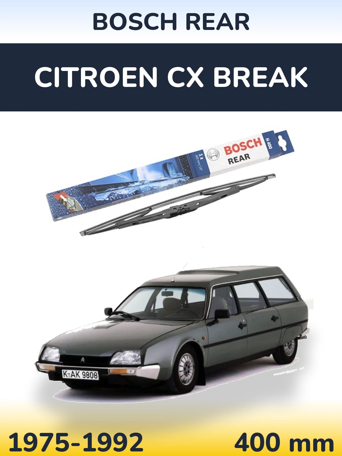 Torkarblad BOSCH Rear för Citroen CX Break