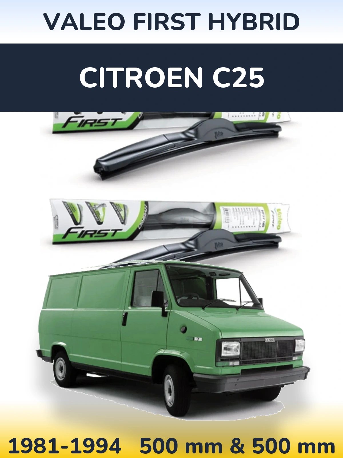 Torkarblad Valeo First Hybrid för Citroen C25