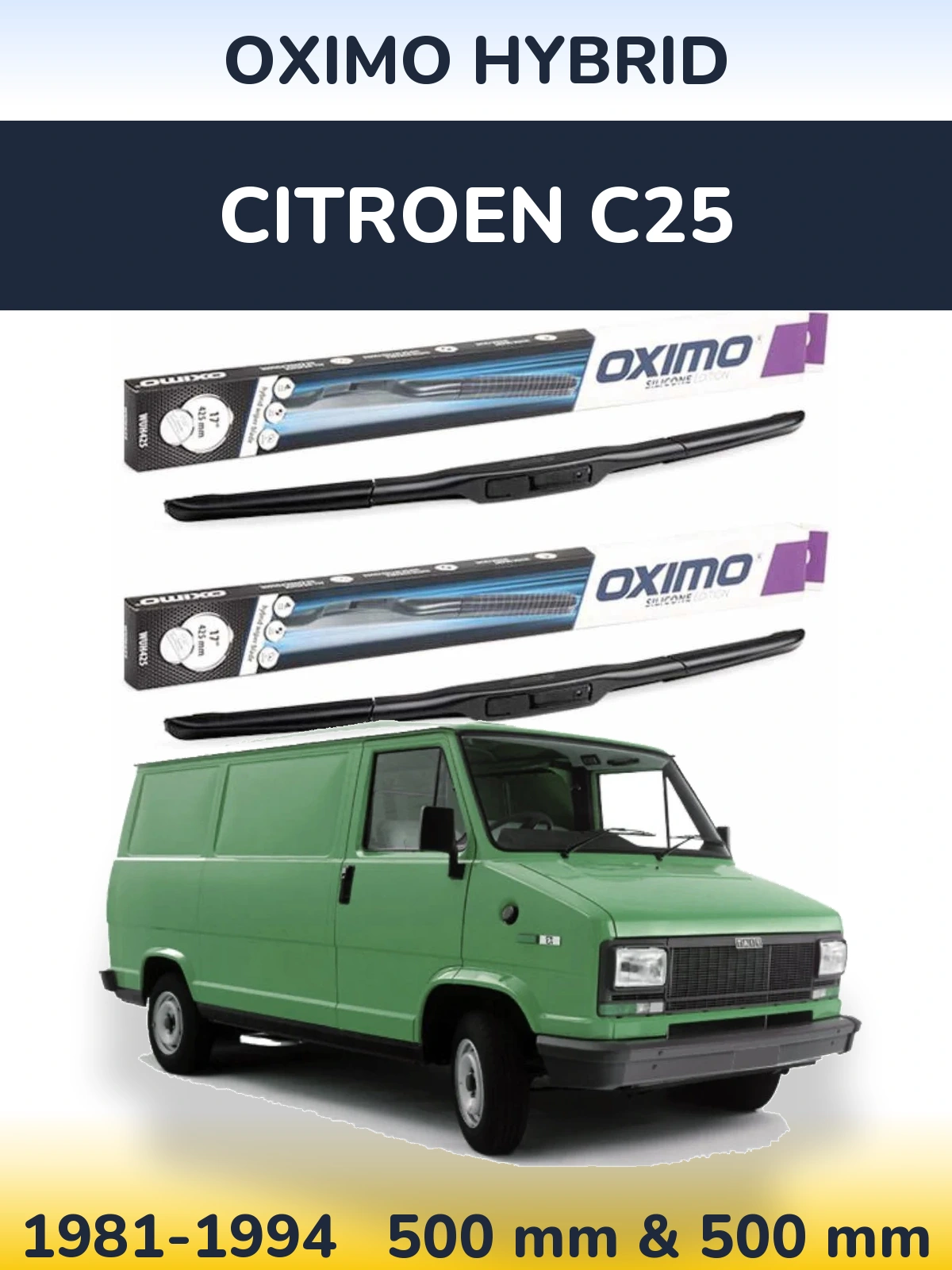 Torkarblad Oximo Hybrid för Citroen C25