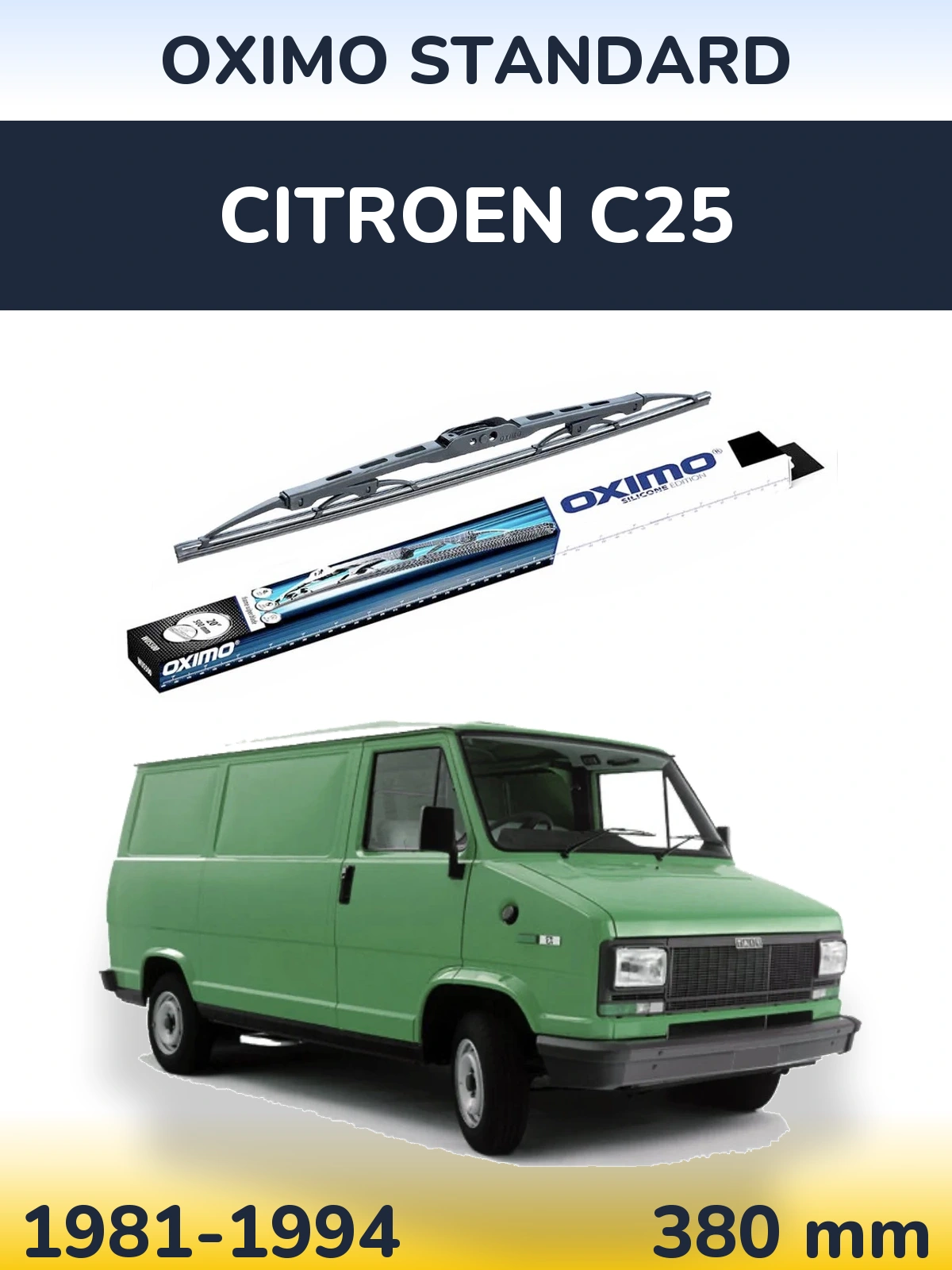Torkarblad Oximo Standard för Citroen C25