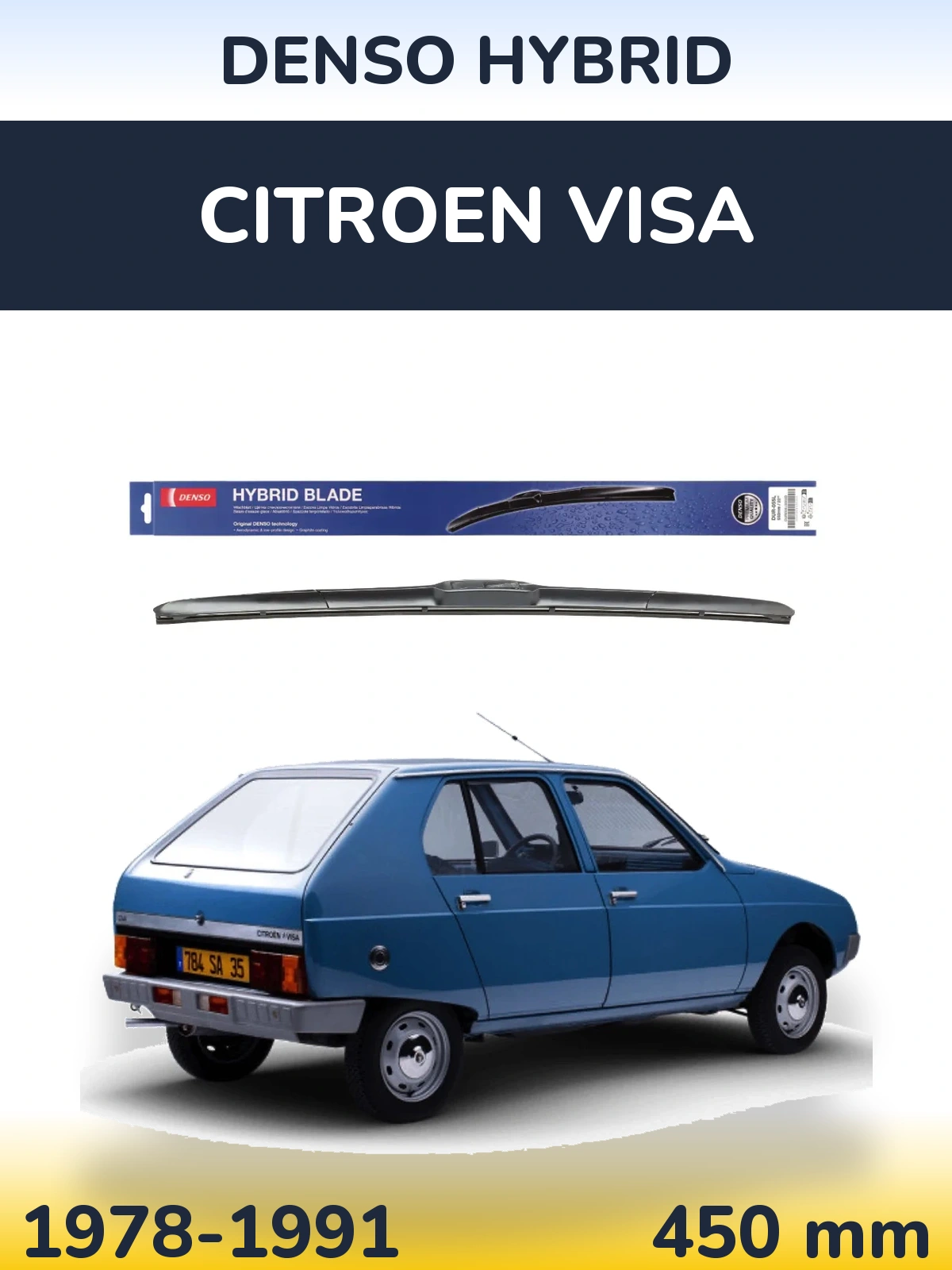 Передня щітка Denso Hybrid 450 мм для Citroen Visa 1978-1991