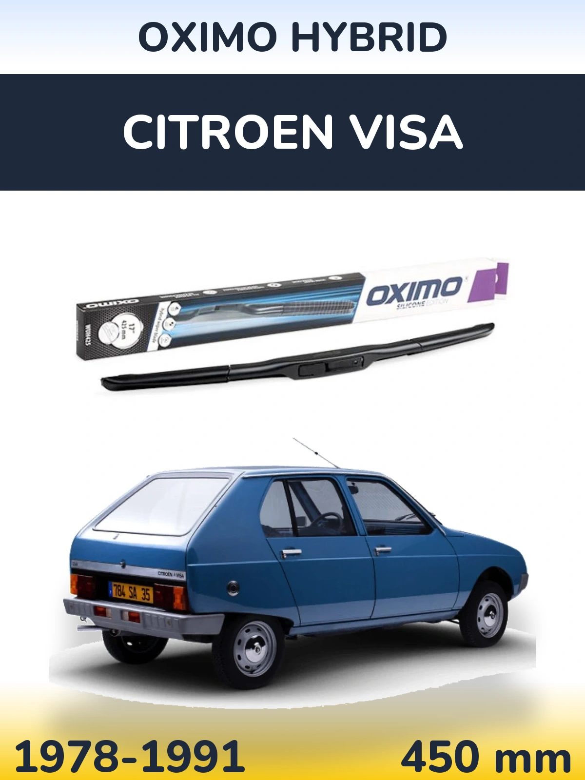 Torkarblad Oximo Hybrid för Citroen Visa