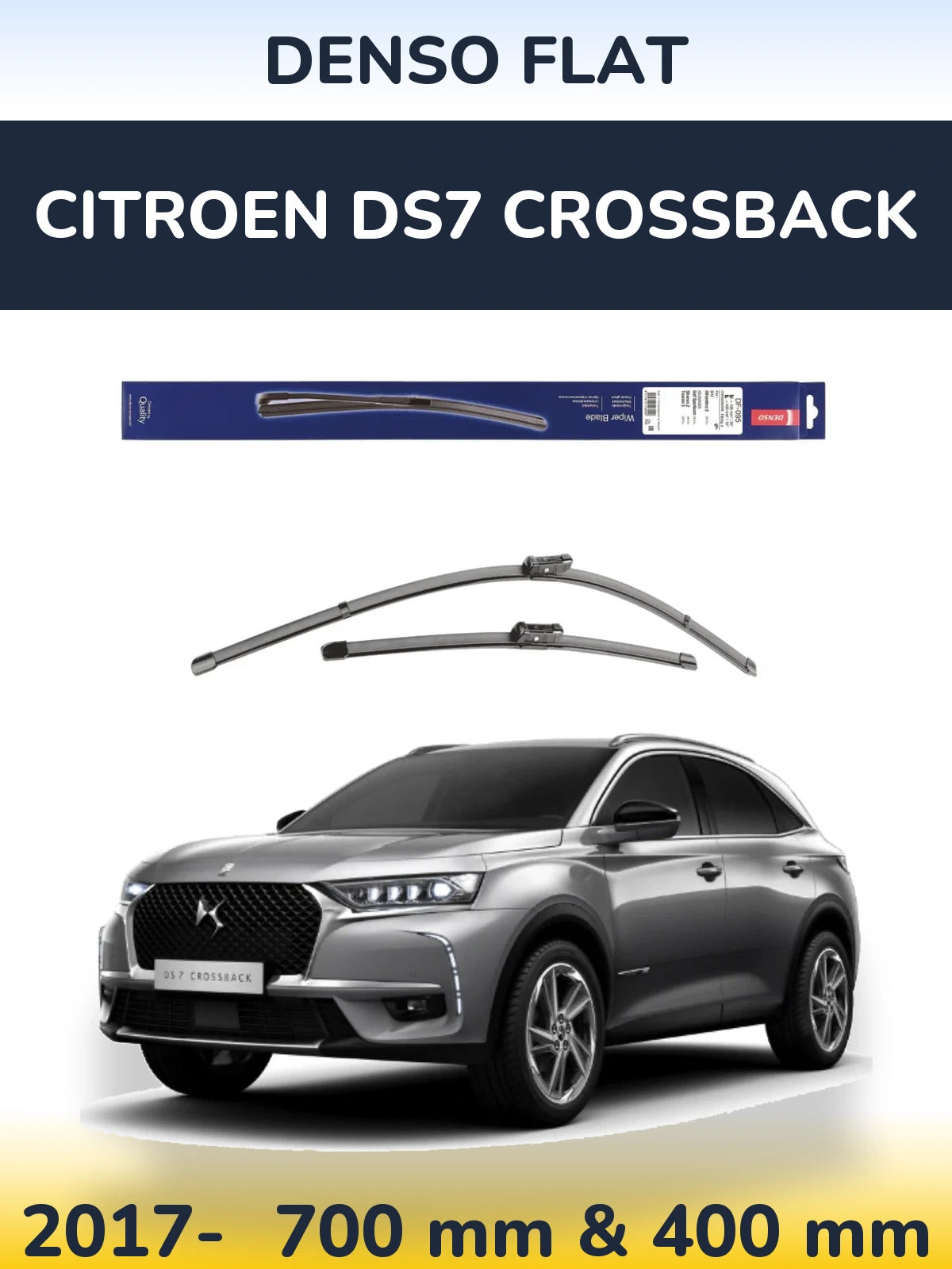Torkarblad Denso Flat för Citroen DS7 Crossback