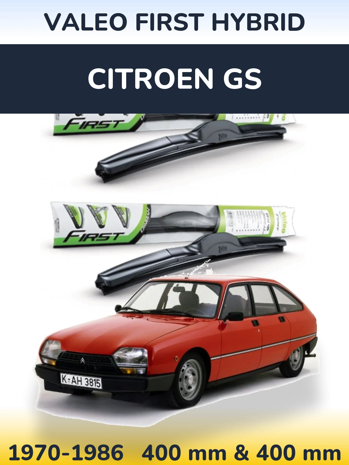 Torkarblad Valeo First Hybrid för Citroen GS