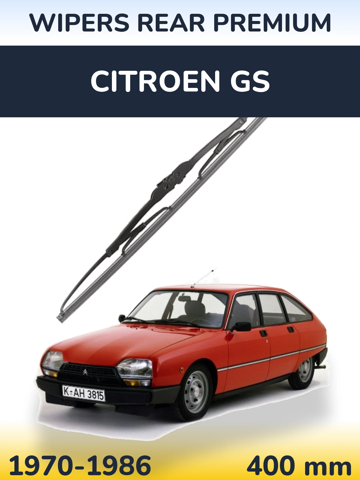 Torkarblad WIPERS REAR PREMIUM för Citroen GS