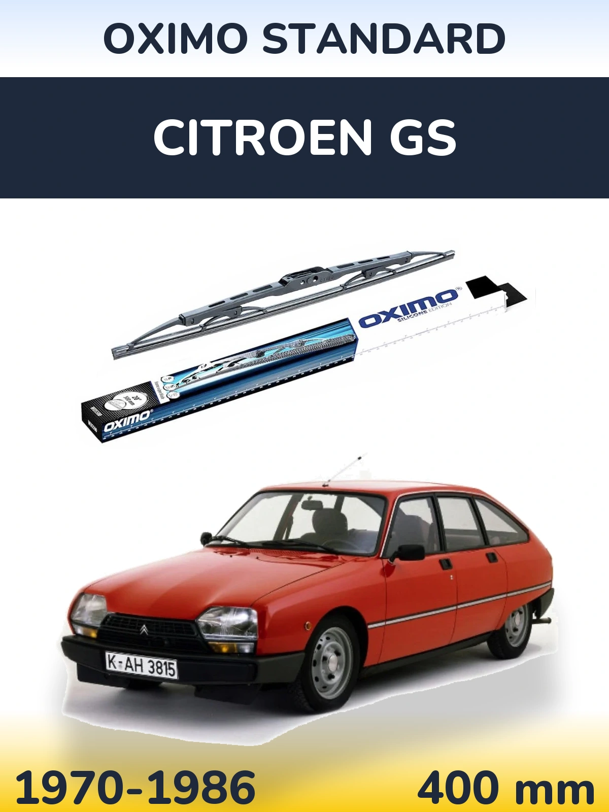 Torkarblad Oximo Standard för Citroen GS