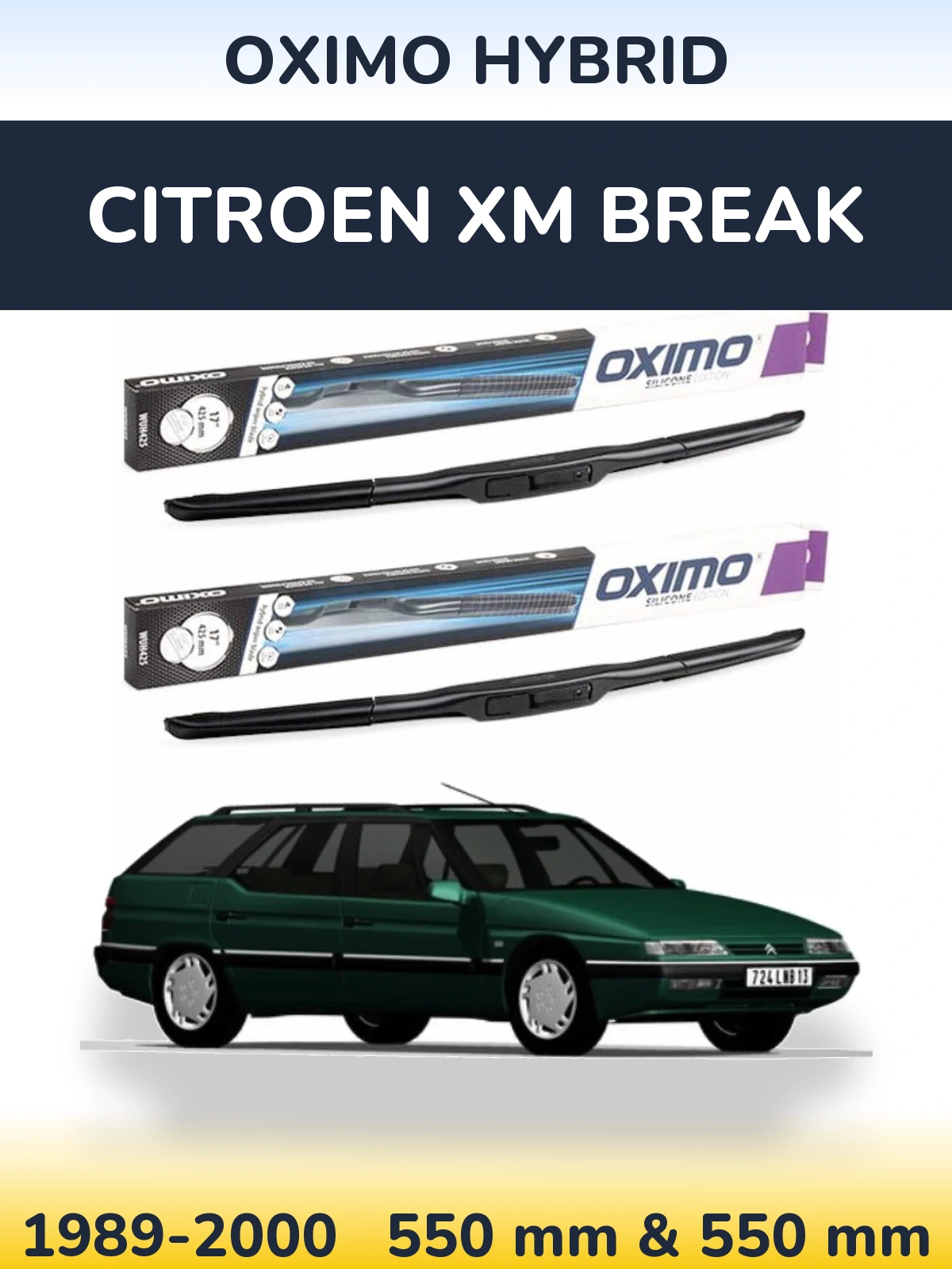 Torkarblad Oximo Hybrid för Citroen XM Break