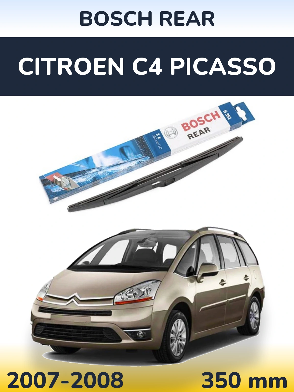 Torkarblad BOSCH Rear för Citroen C4 Picasso