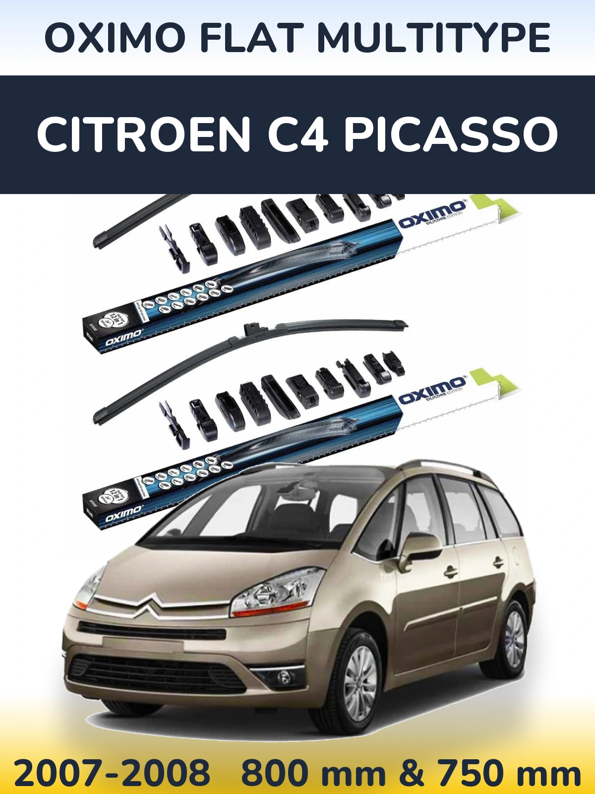 Torkarblad Oximo Flat MultiType för Citroen C4 Picasso