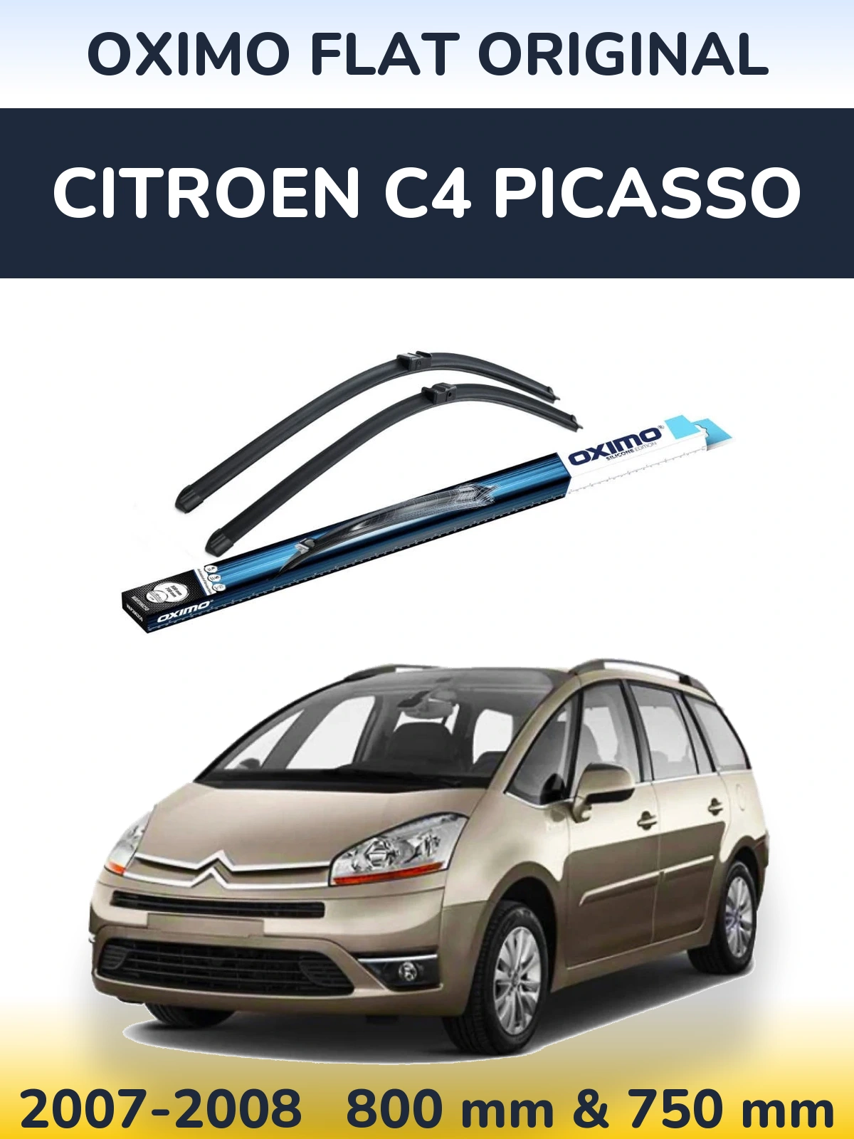 Torkarblad Oximo Flat Original för Citroen C4 Picasso