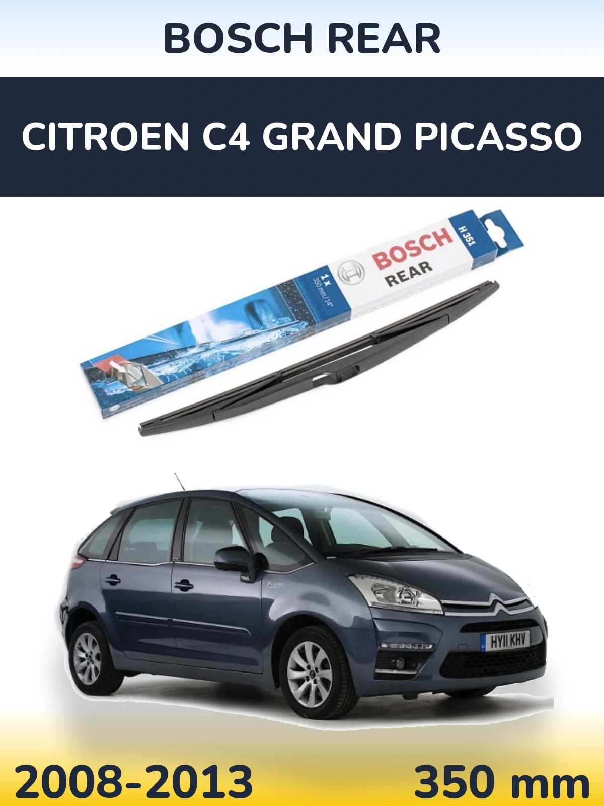 Torkarblad BOSCH Rear för Citroen C4 Grand Picasso