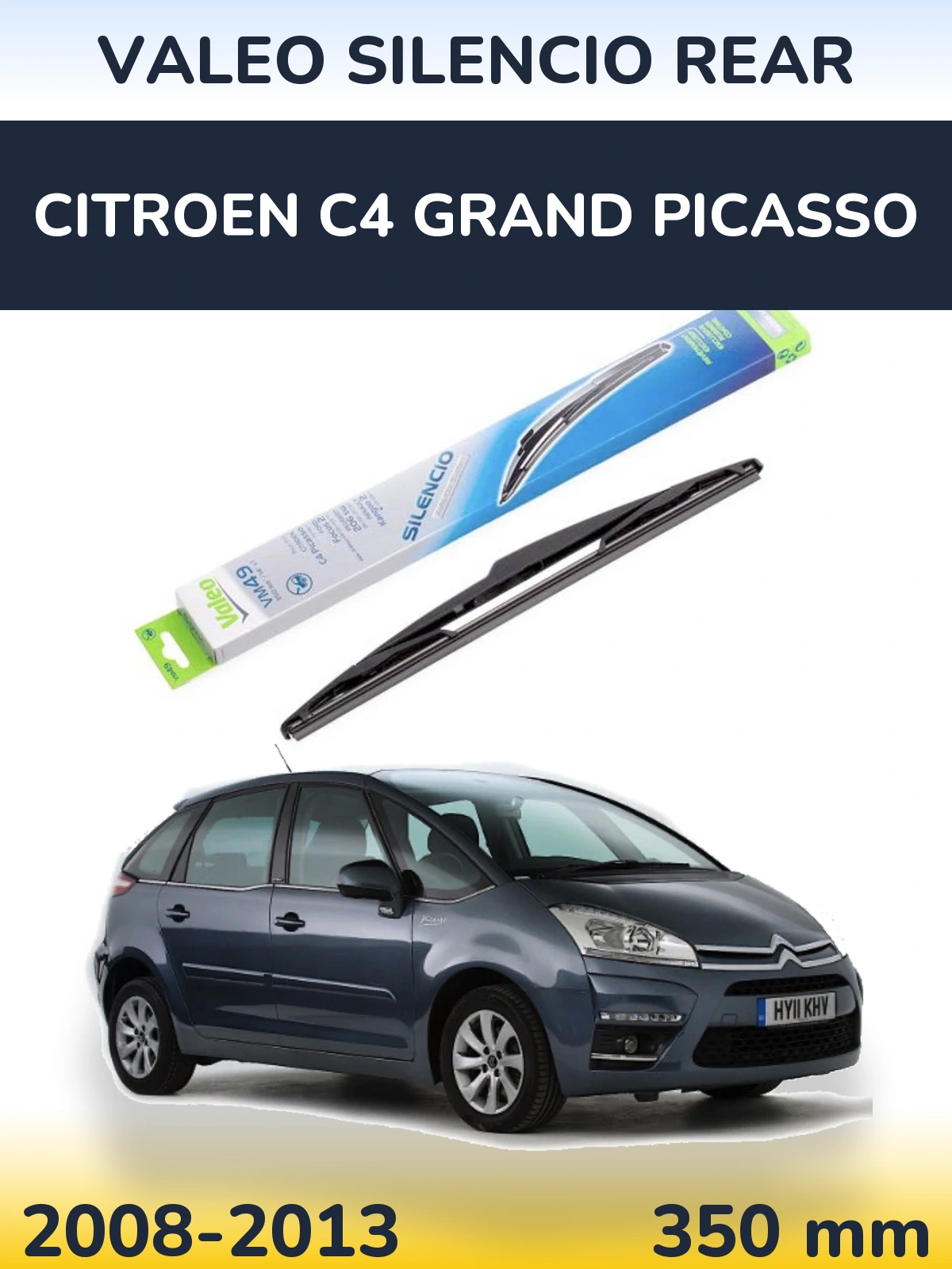 Torkarblad Valeo Silencio Rear för Citroen C4 Grand Picasso
