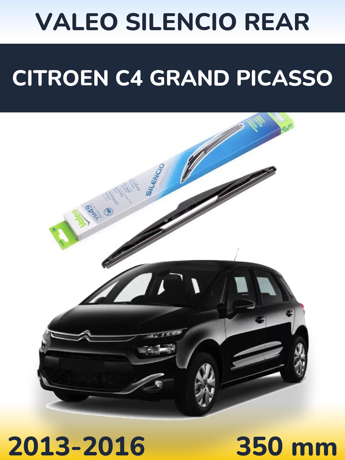 Torkarblad Valeo Silencio Rear för Citroen C4 Grand Picasso