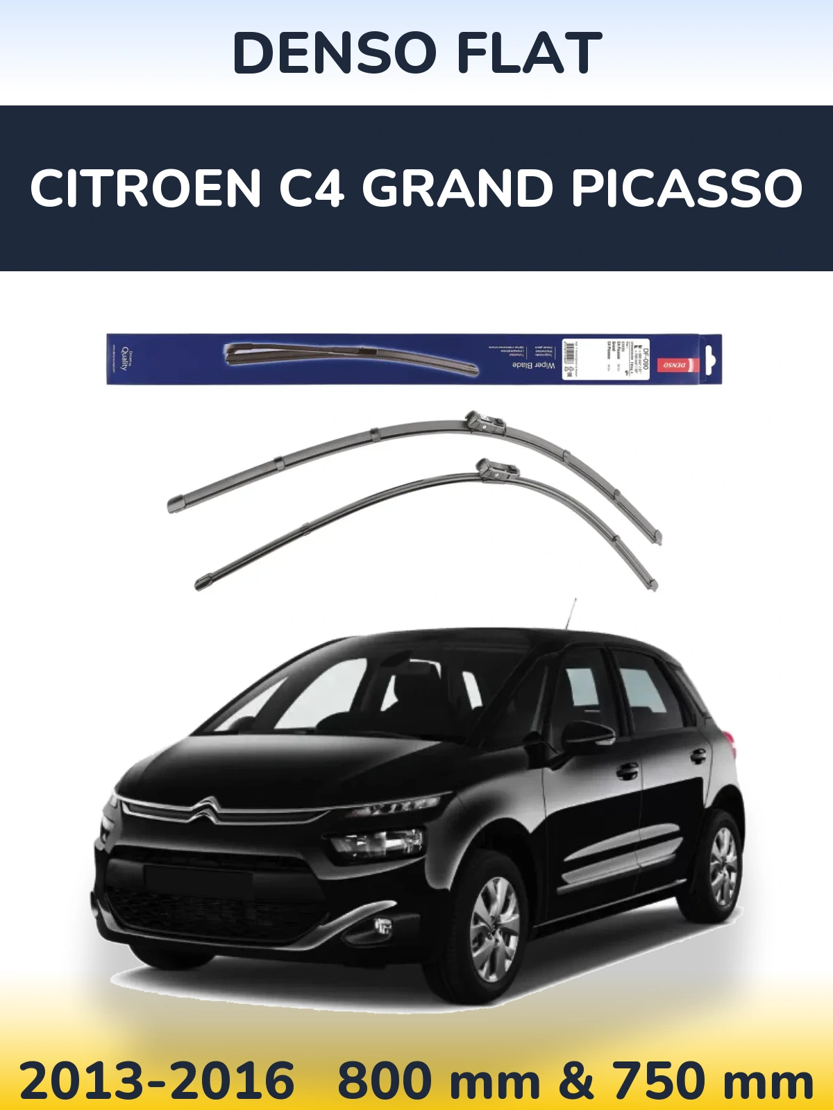 Torkarblad Denso Flat för Citroen C4 Grand Picasso