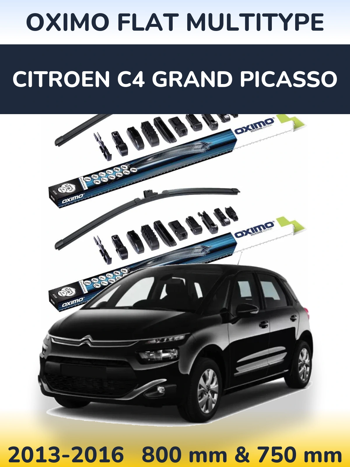 Torkarblad Oximo Flat MultiType för Citroen C4 Grand Picasso