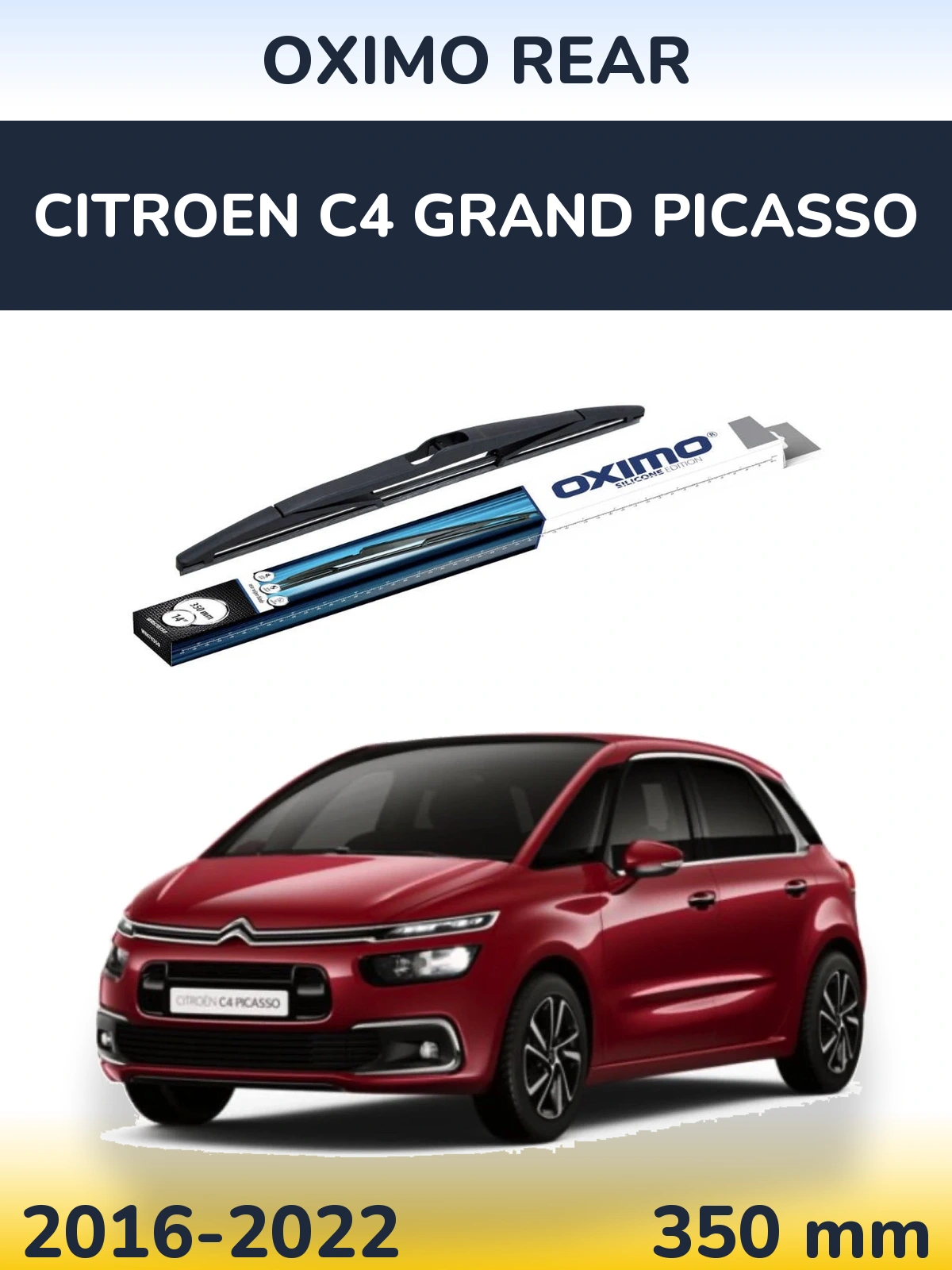 Rear wiper blade Oximo Rear 350 mm for Citroen C4 Grand Picasso 2016-2022