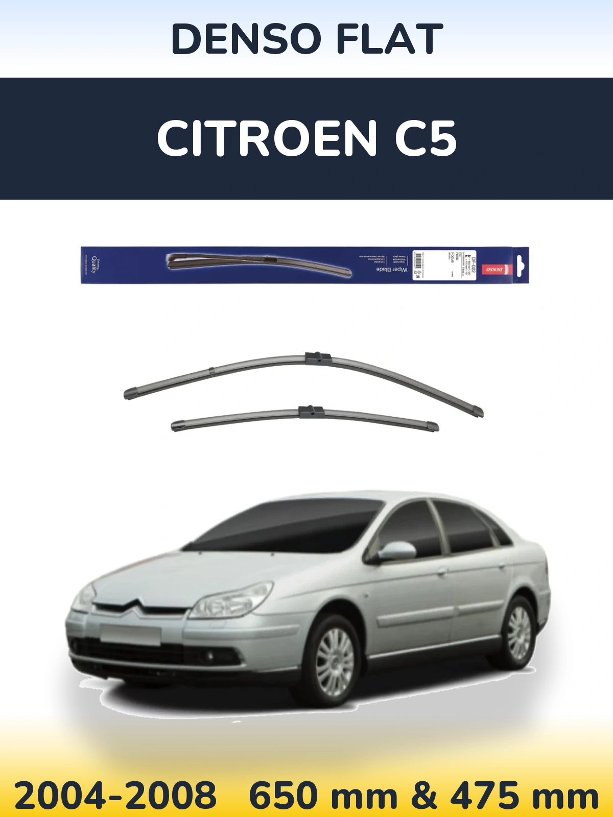 Torkarblad Denso Flat för Citroen C5