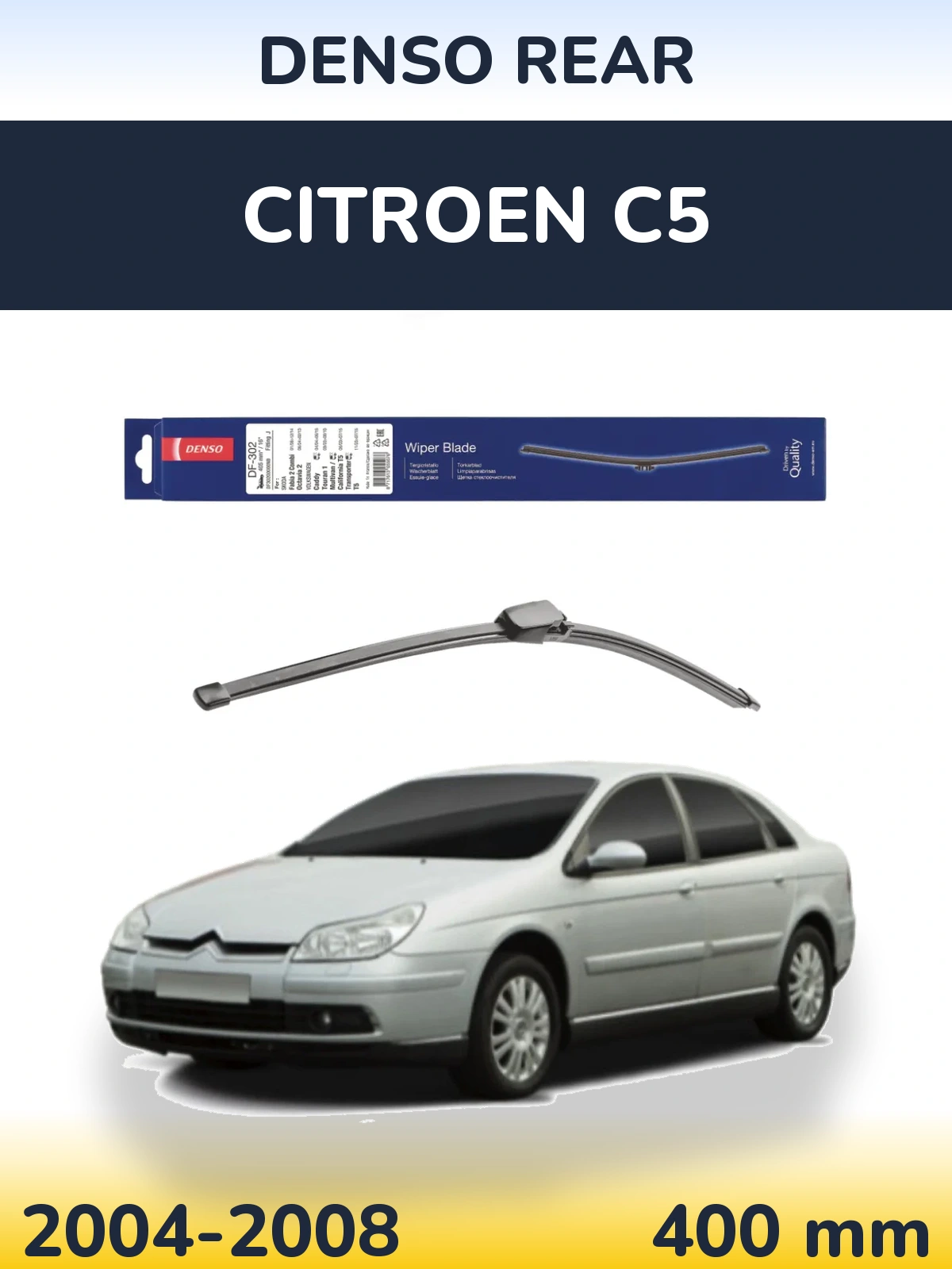 Torkarblad Denso Rear för Citroen C5