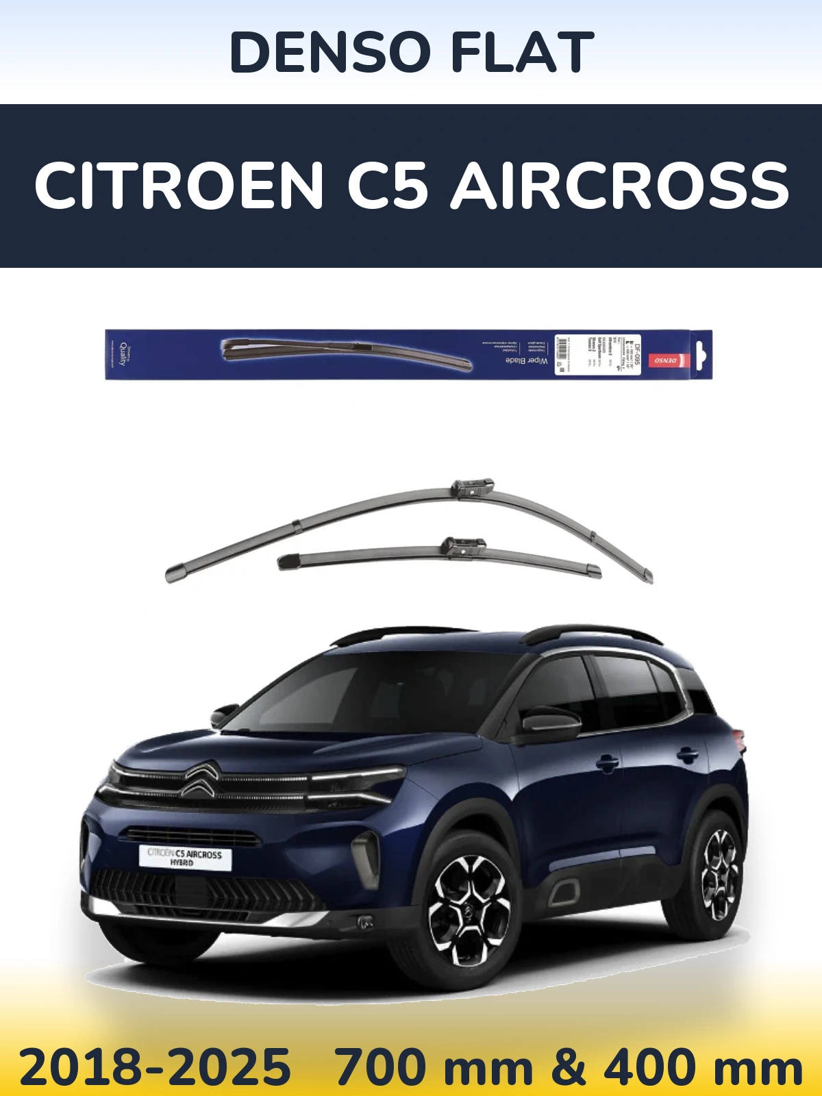 Torkarblad Denso Flat för Citroen C5 Aircross