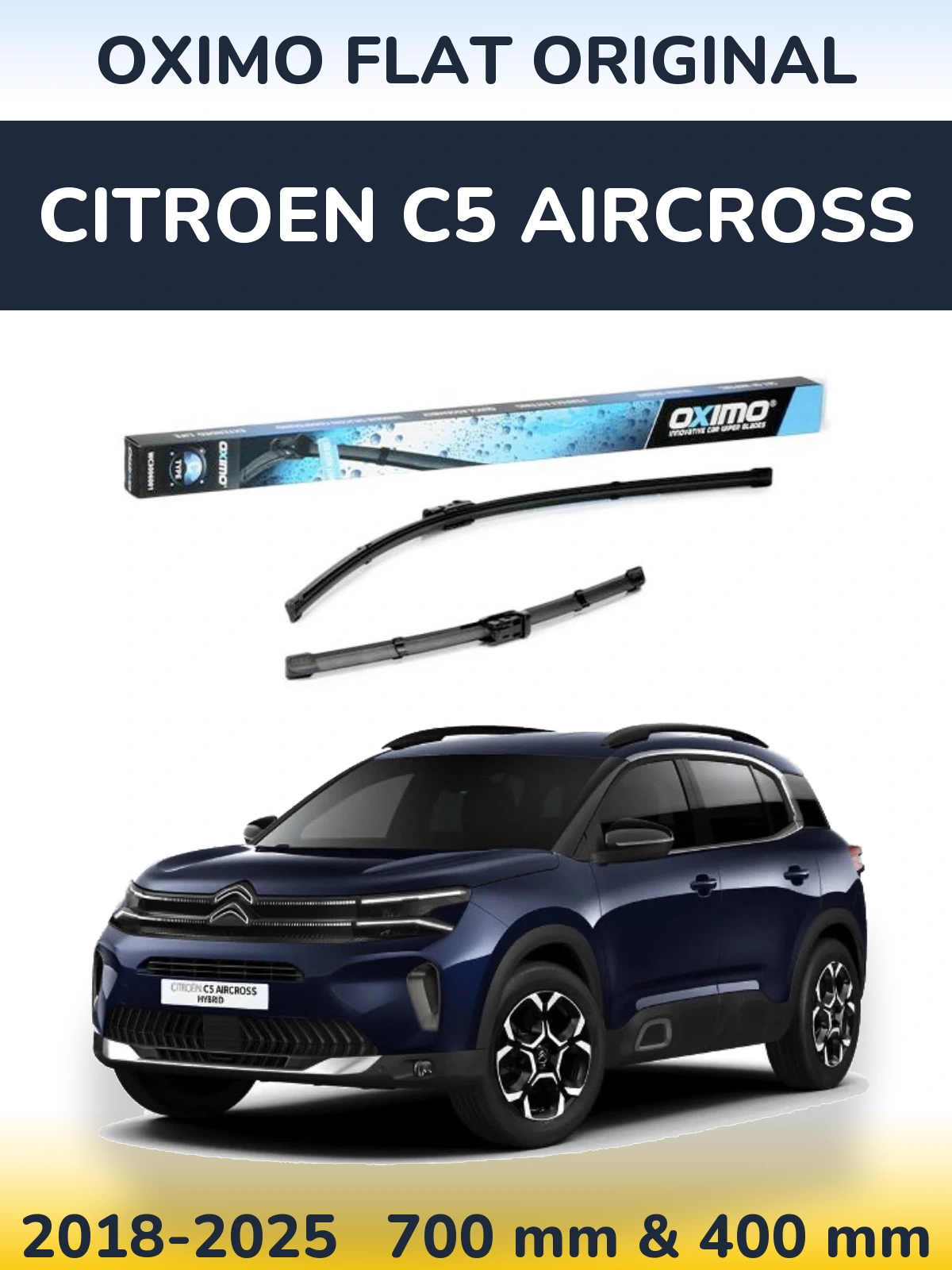 Torkarblad Oximo Flat Original för Citroen C5 Aircross