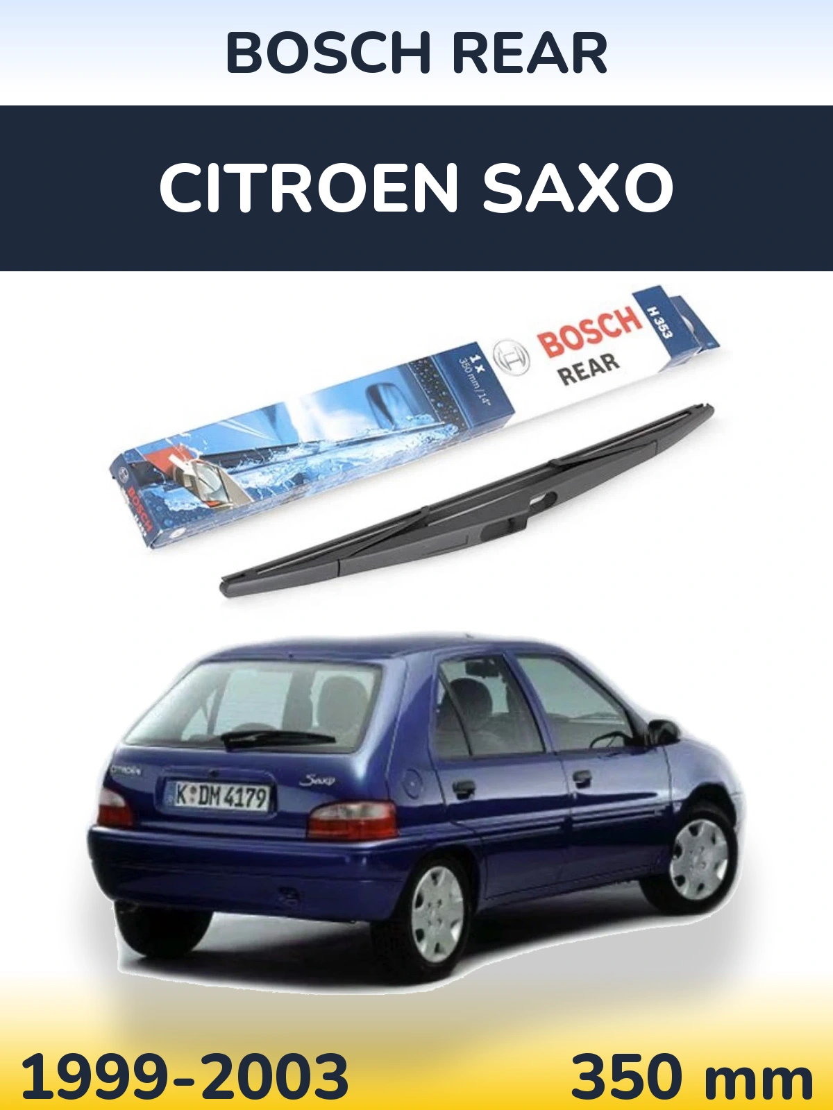 Torkarblad BOSCH Rear för Citroen Saxo