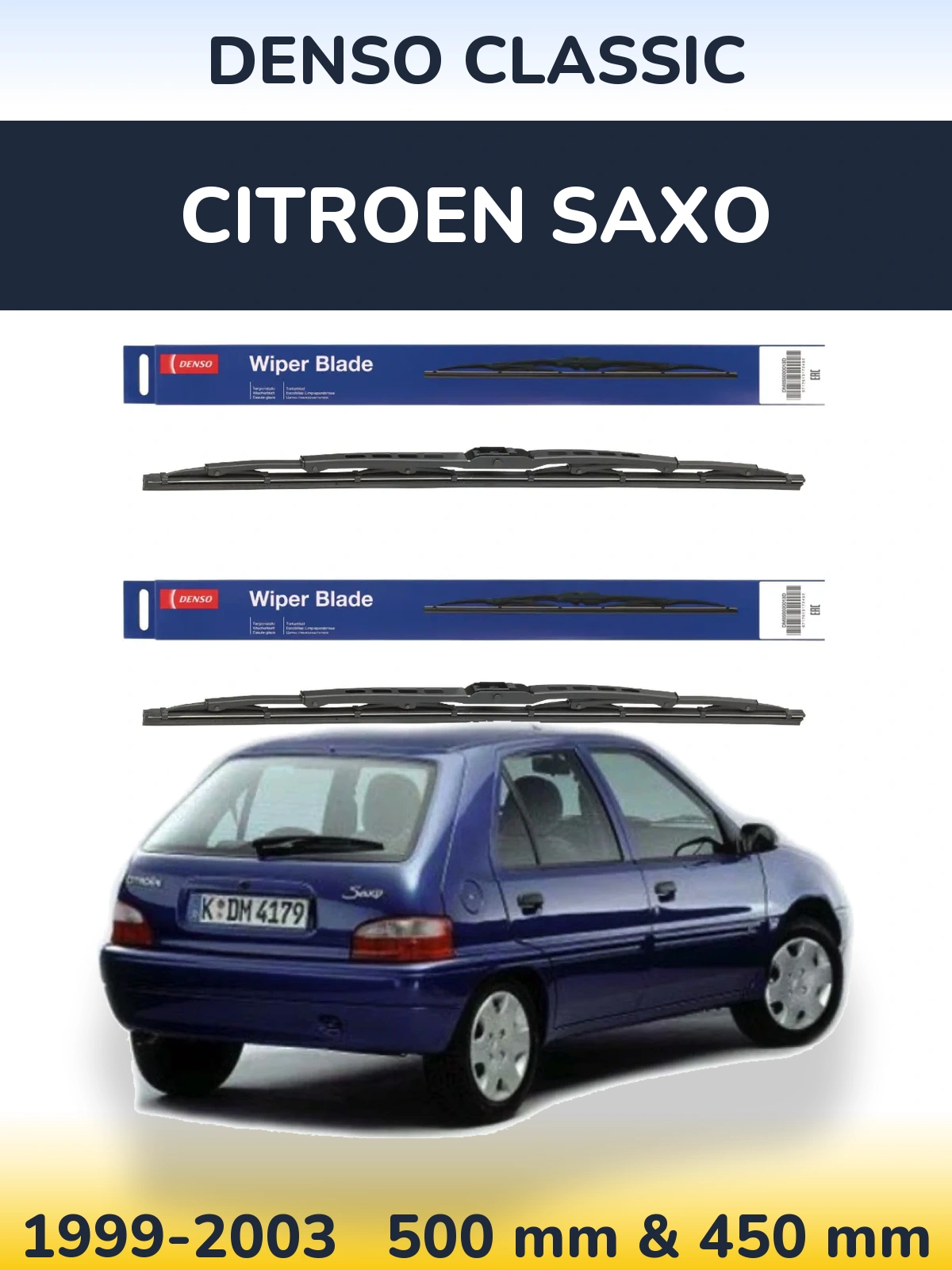 Torkarblad Denso Classic för Citroen Saxo