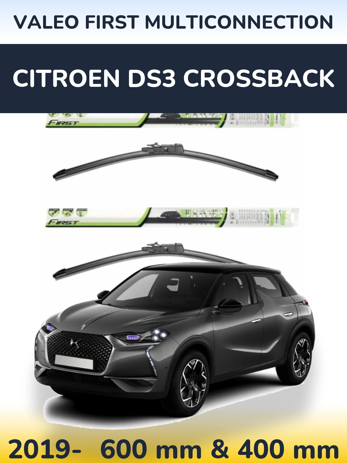 Torkarblad Valeo First MultiConnection för Citroen DS3 Crossback