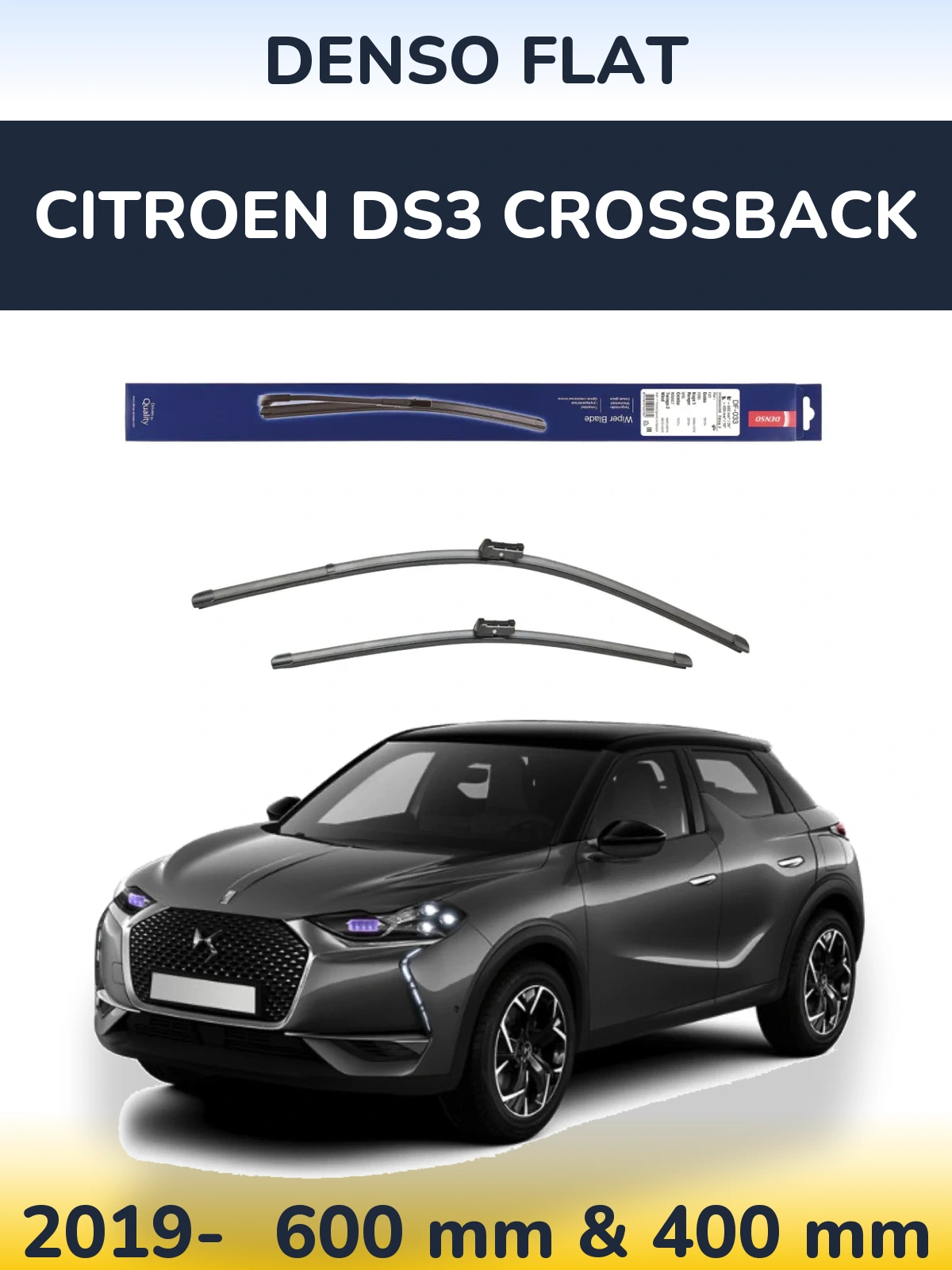 Torkarblad Denso Flat för Citroen DS3 Crossback