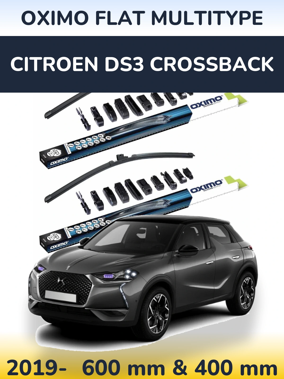 Torkarblad Oximo Flat MultiType för Citroen DS3 Crossback