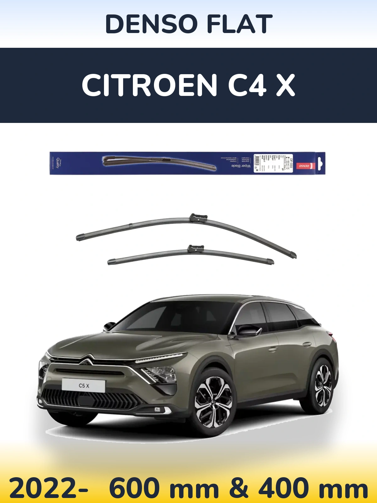 Torkarblad Denso Flat för Citroen C4 X