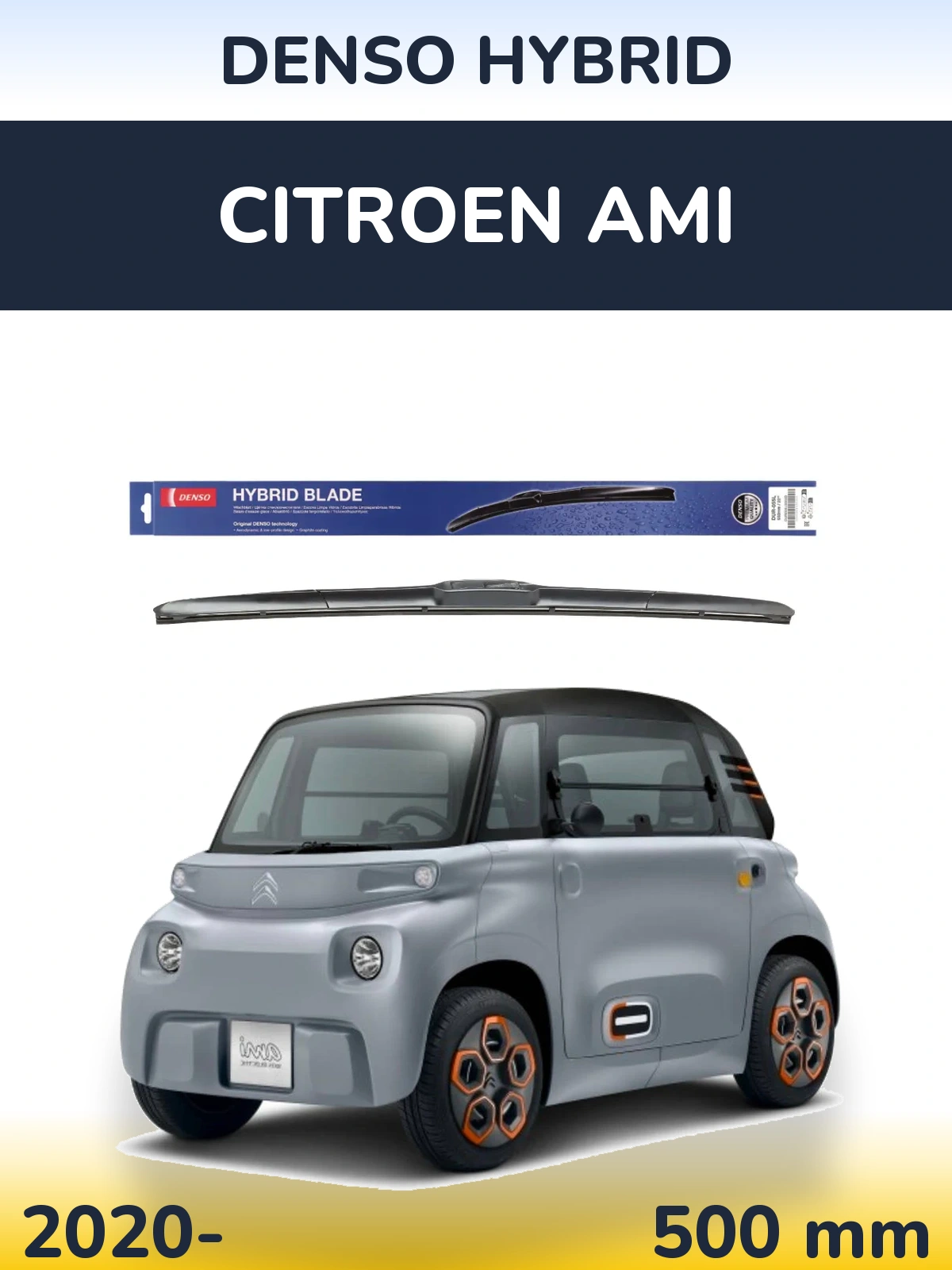 Torkarblad Denso Hybrid för Citroen Ami
