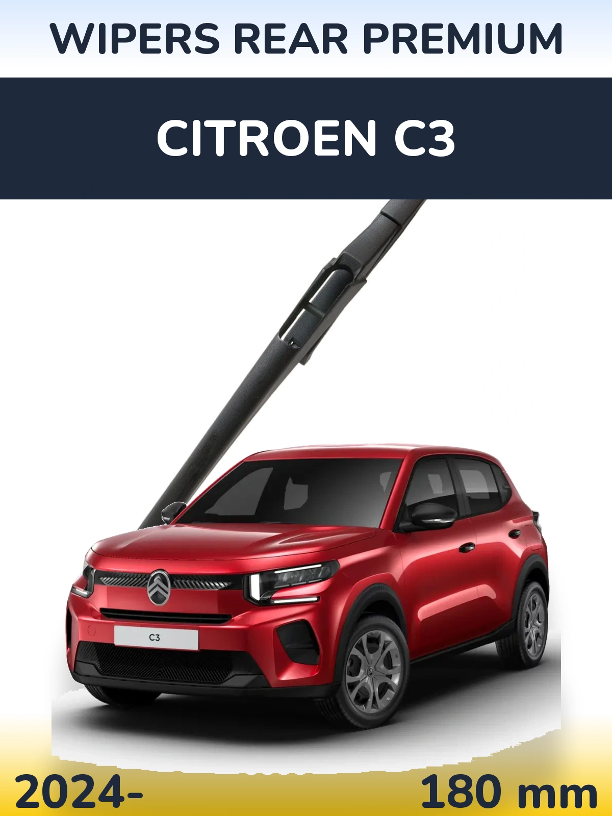 Задний дворник WIPERS REAR PREMIUM 180 мм для Citroen C3 2024-2026