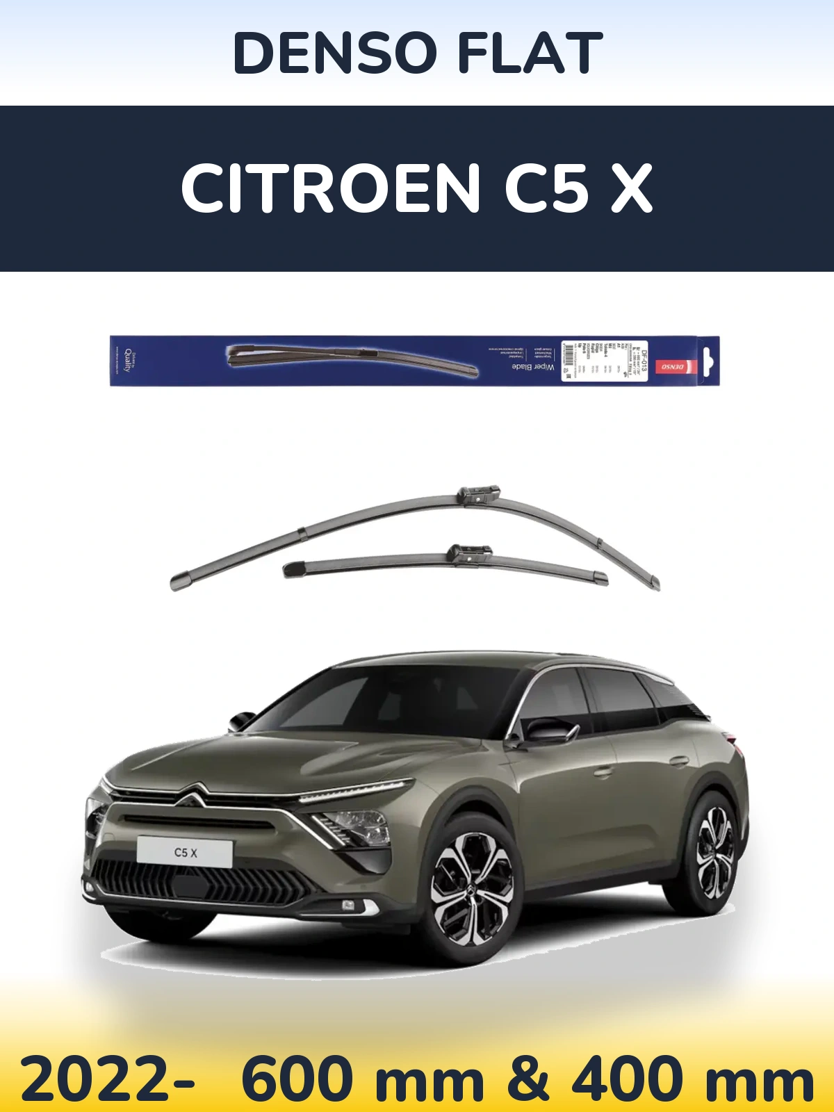 Torkarblad Denso Flat för Citroen C5 X