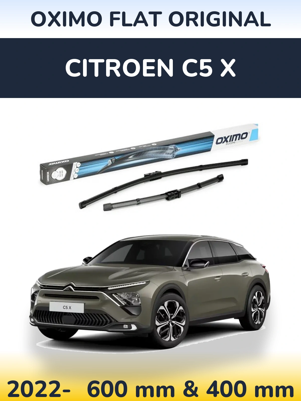 Torkarblad Oximo Flat Original för Citroen C5 X