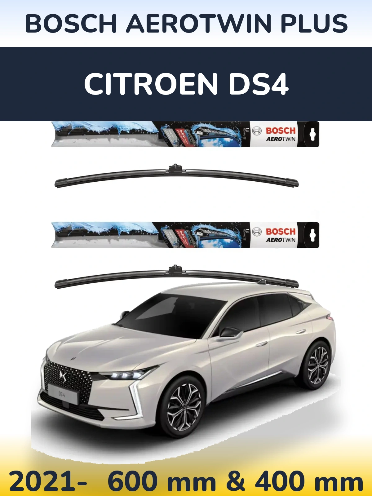 Torkarblad BOSCH AeroTwin Plus för Citroen DS4