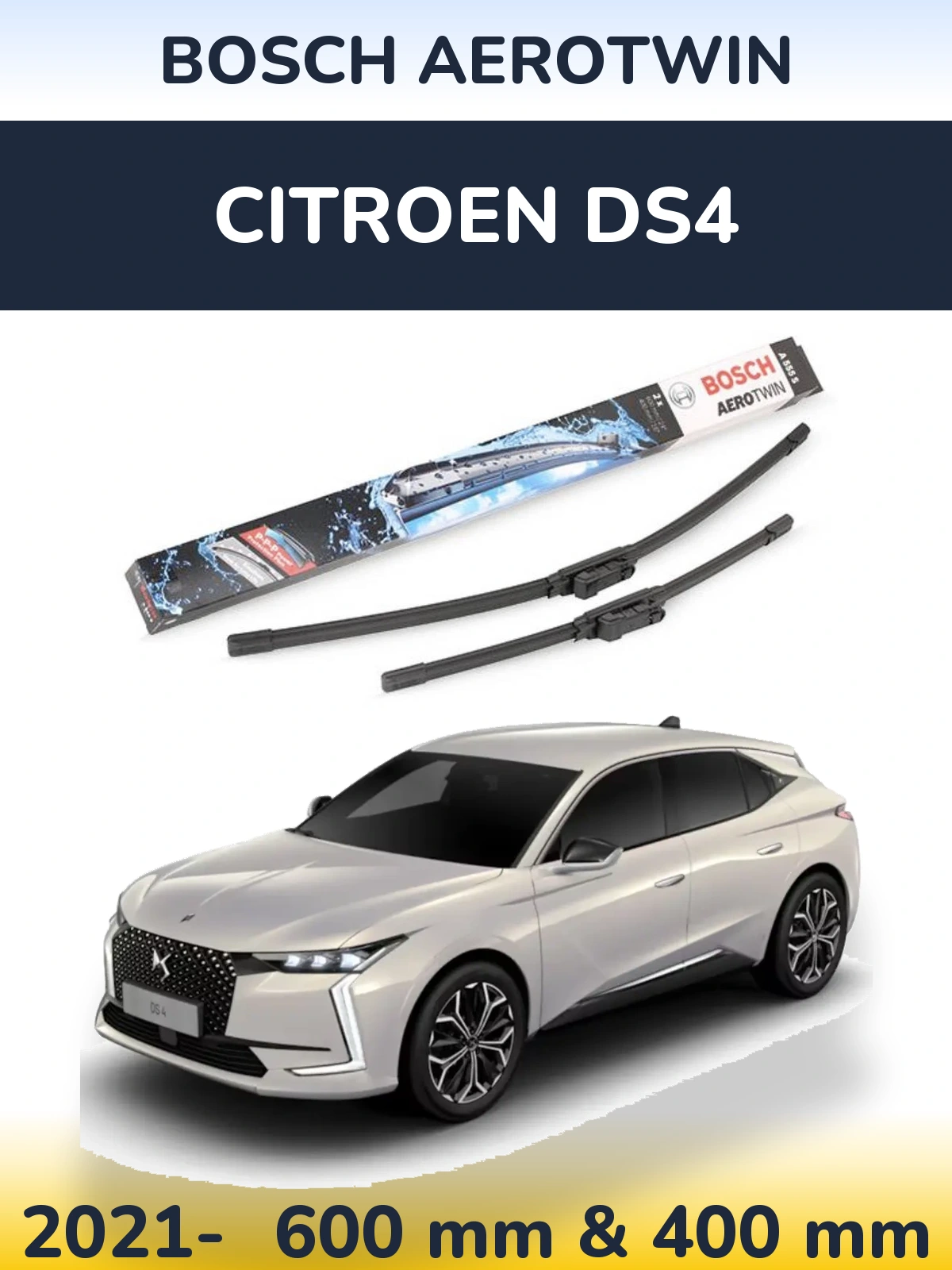 Torkarblad BOSCH AeroTwin för Citroen DS4
