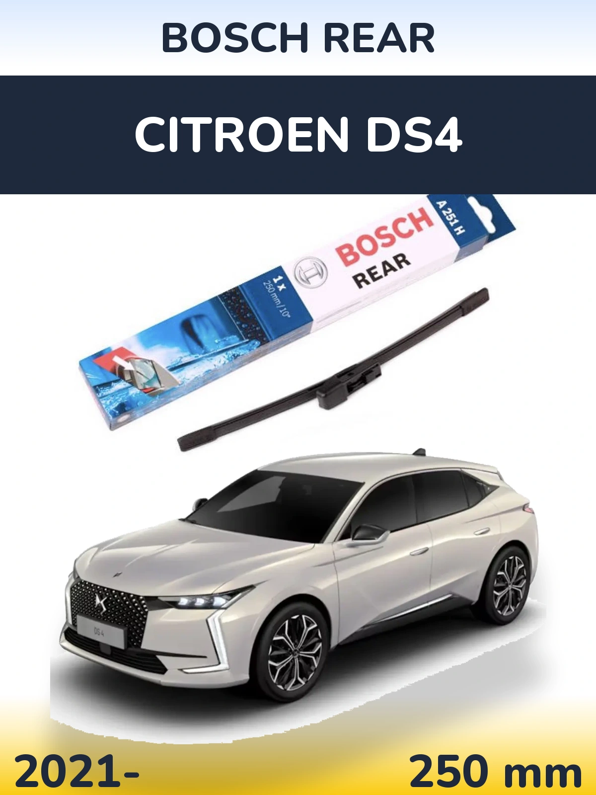 Torkarblad BOSCH Rear för Citroen DS4