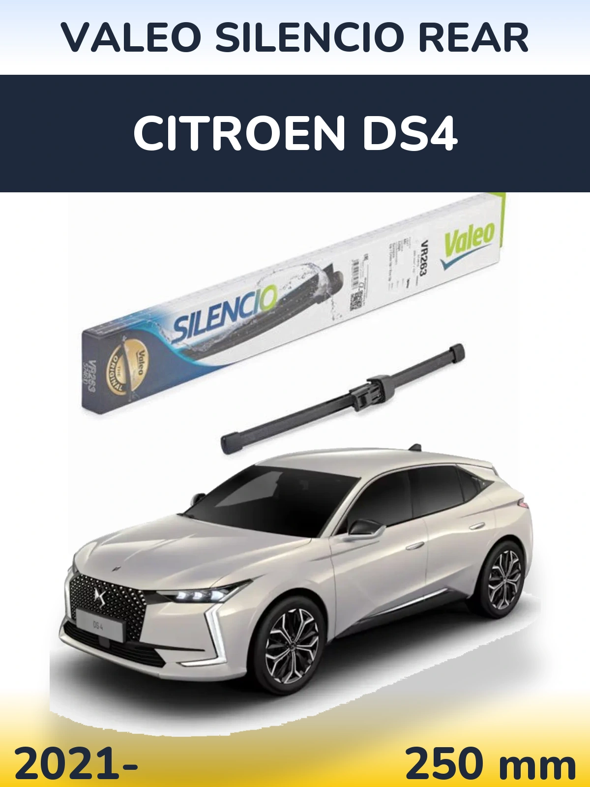 Torkarblad Valeo Silencio Rear för Citroen DS4