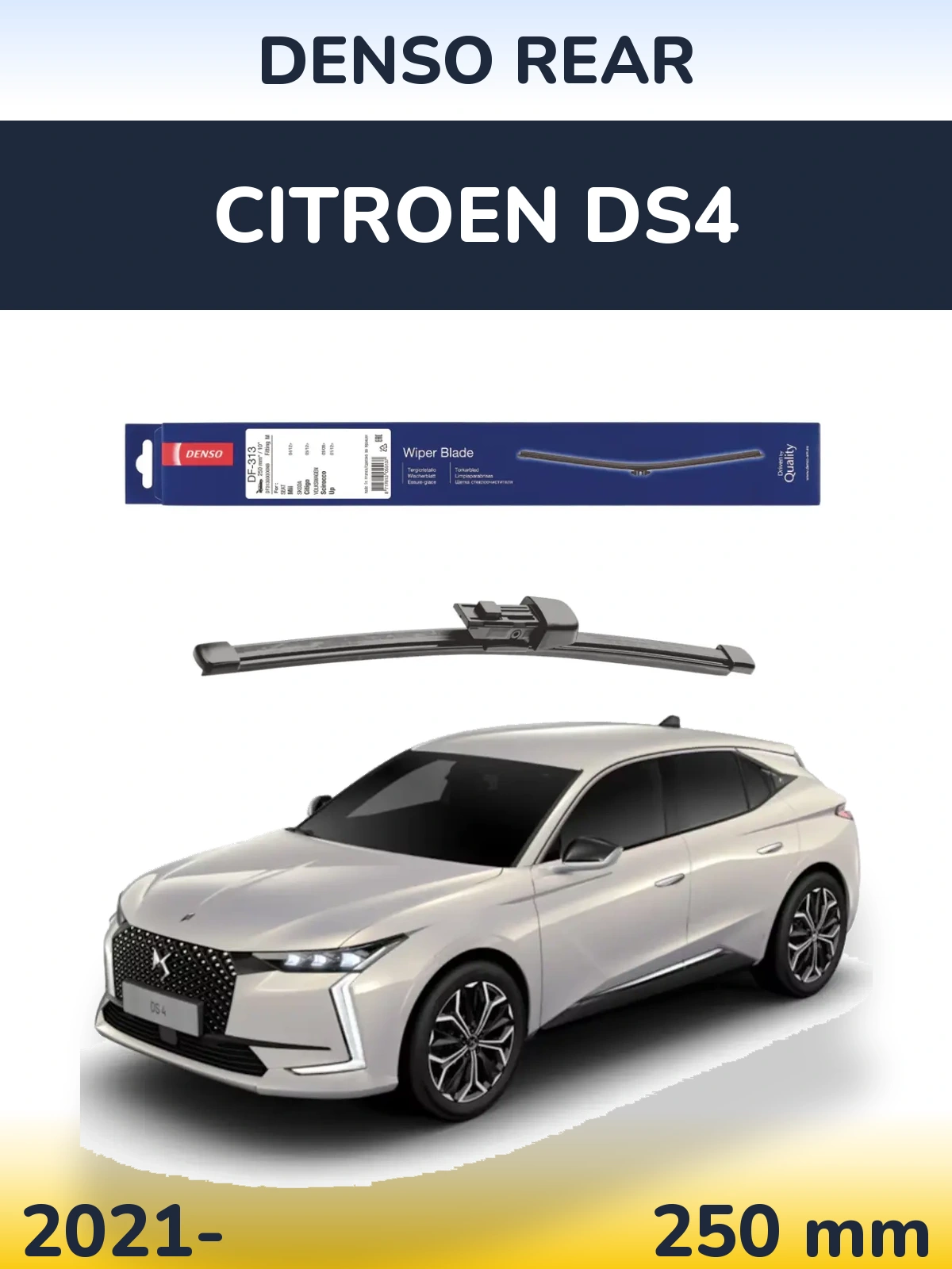 Torkarblad Denso Rear för Citroen DS4