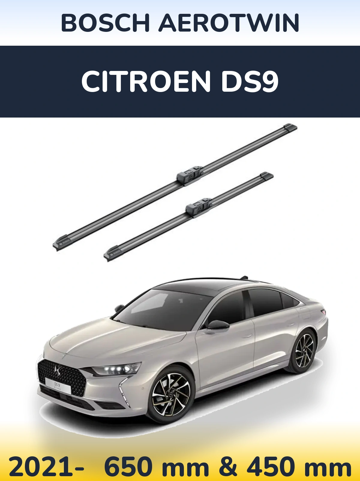 Torkarblad BOSCH AeroTwin för Citroen DS9