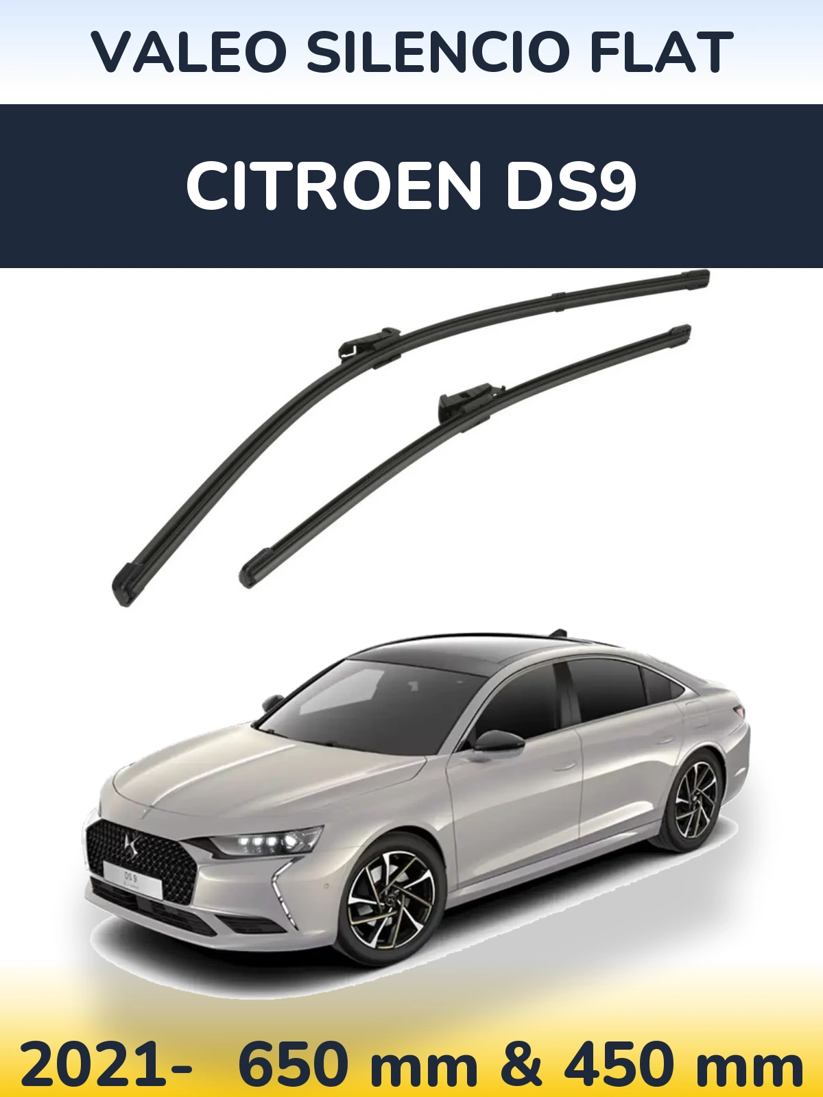 Torkarblad Valeo Silencio Flat för Citroen DS9