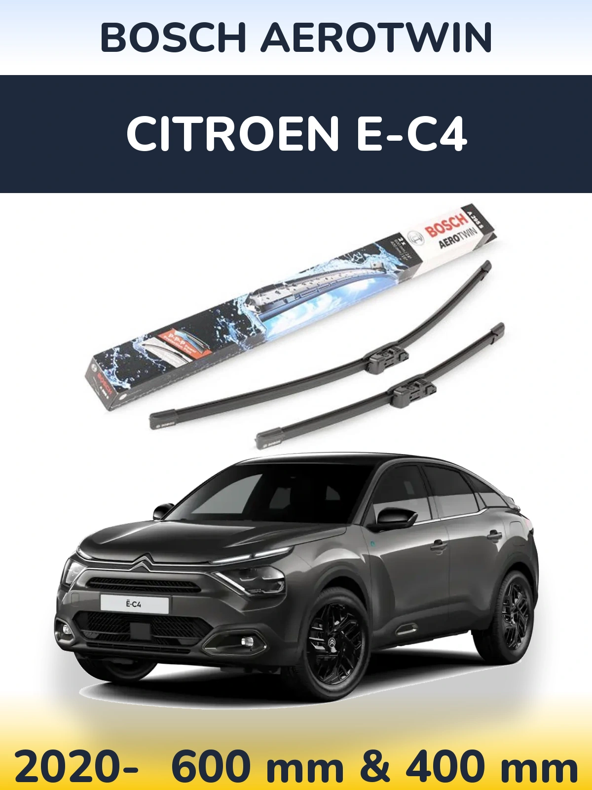 Torkarblad BOSCH AeroTwin för Citroen e-C4