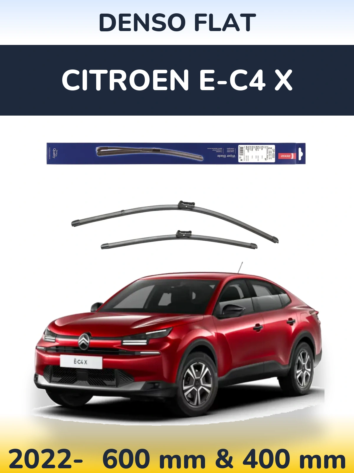Torkarblad Denso Flat för Citroen e-C4 X